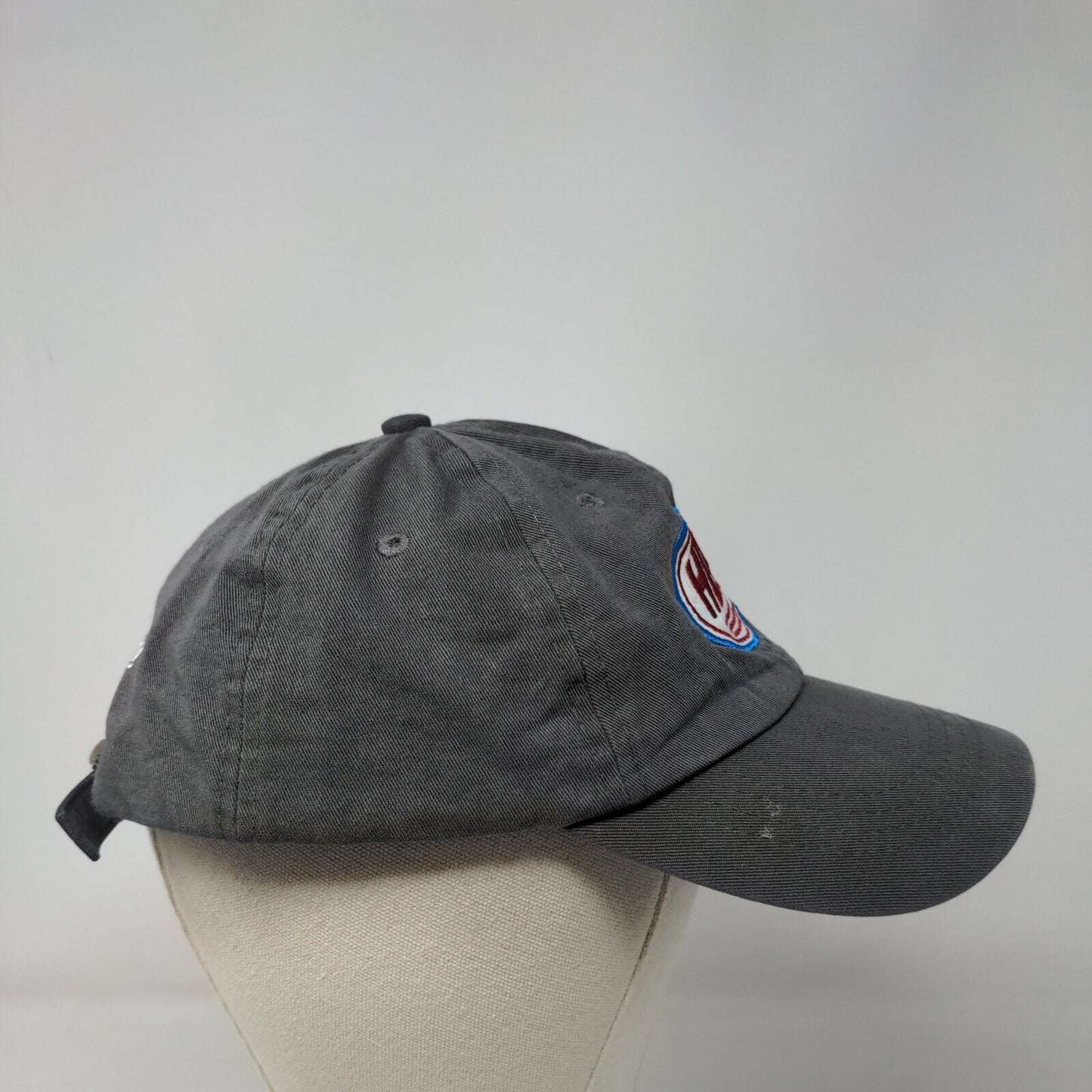 HERO I Am One Blood Slideback Hat Gray One Size Adjustable Embroidered Cotton