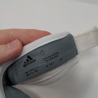 Adidas Climalite Strapback Sun Visor Hat White OSFA Adjustable Moisture Wicking