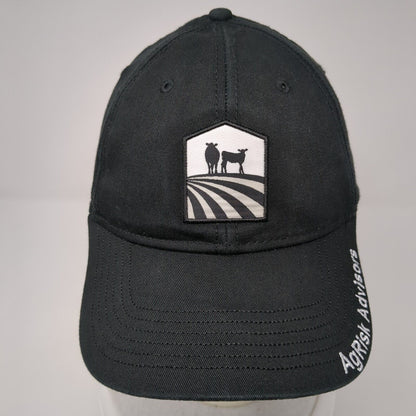 AgRisk Advisors Strapback Hat Black One Size Embroidered Patch Ouray