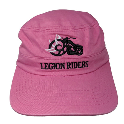 Legion Riders Strapback Cadet Army Cap Hat Pink One Size Embroidered