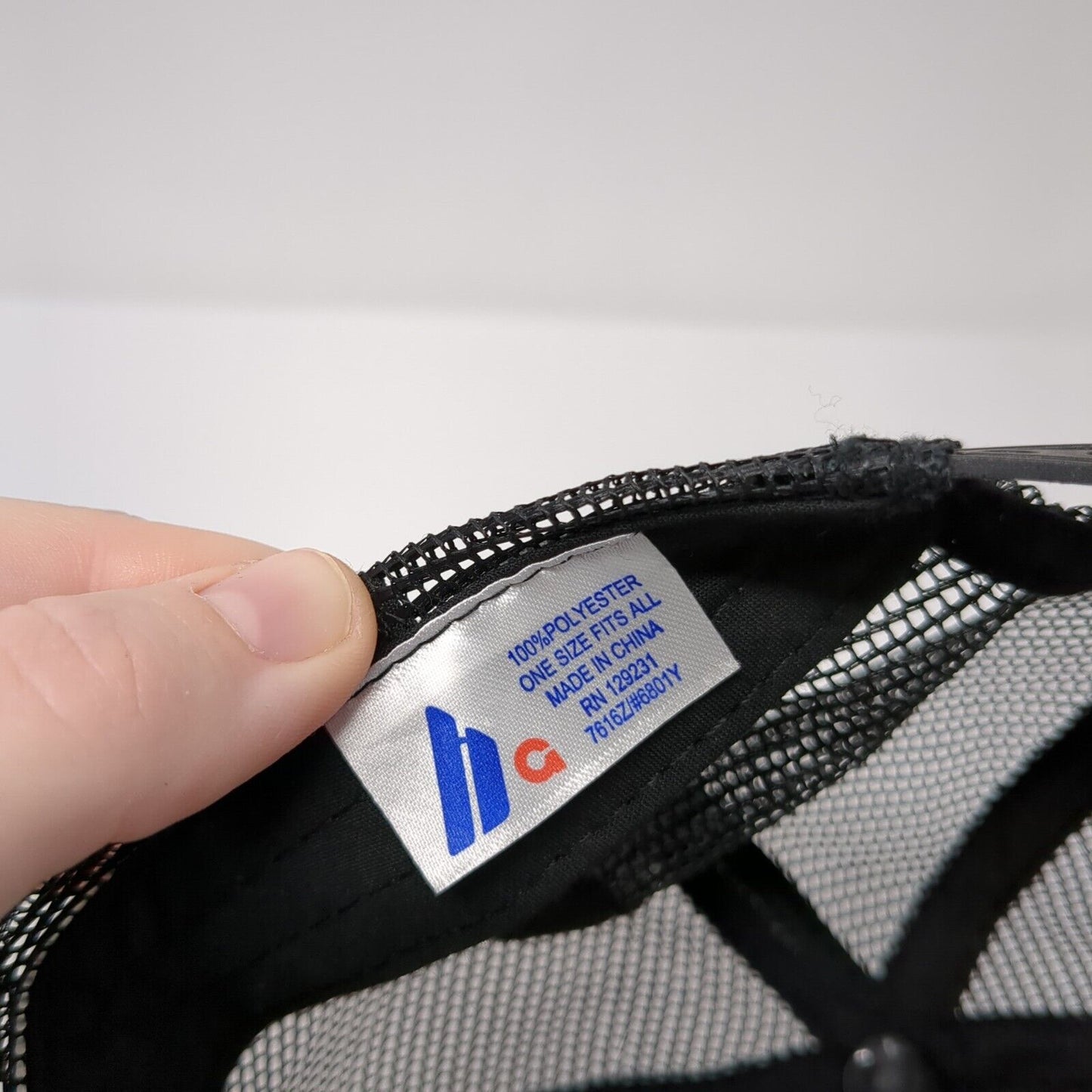 HG Snapback Mesh Back Trucker Hat Black OSFA Adjustable Embroidered