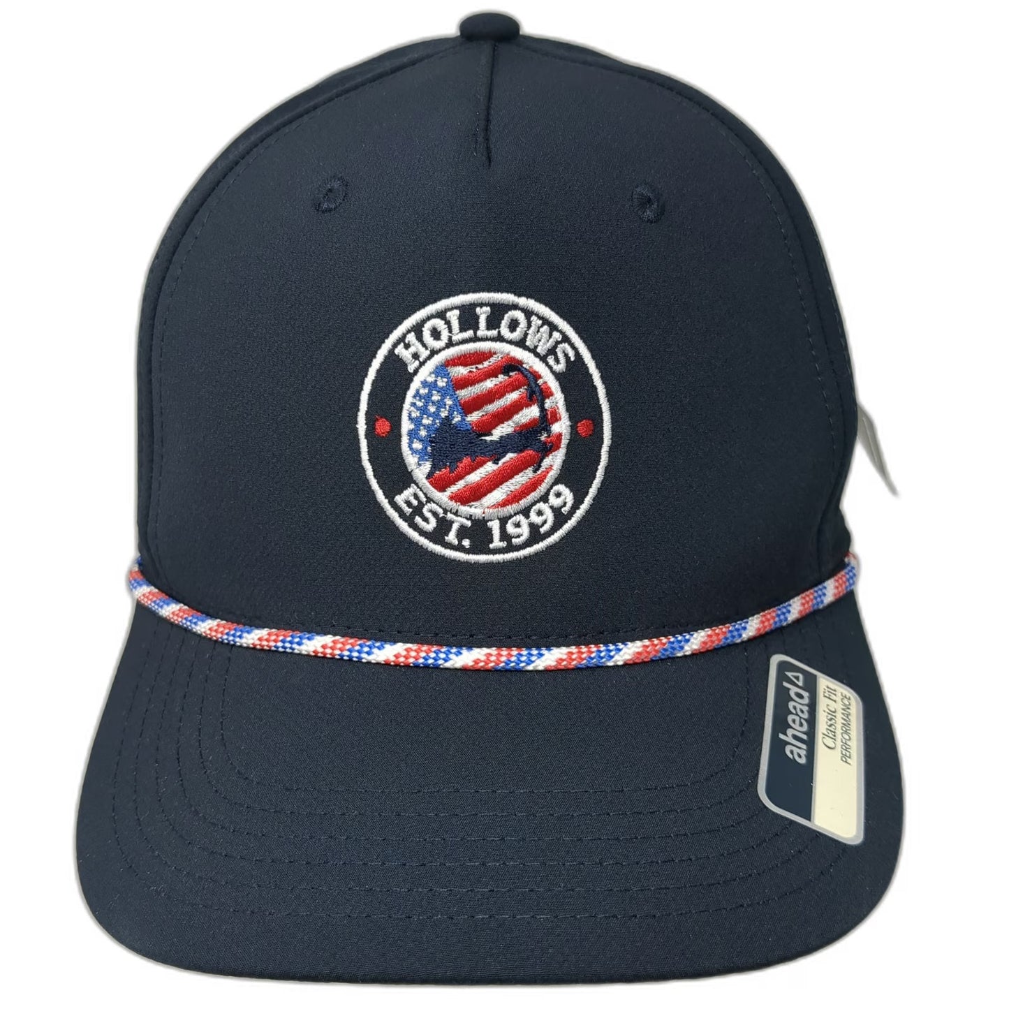 ahead 5 Panel Blue One Size Rope Hat Snapback Hollows Est 1999 Performance