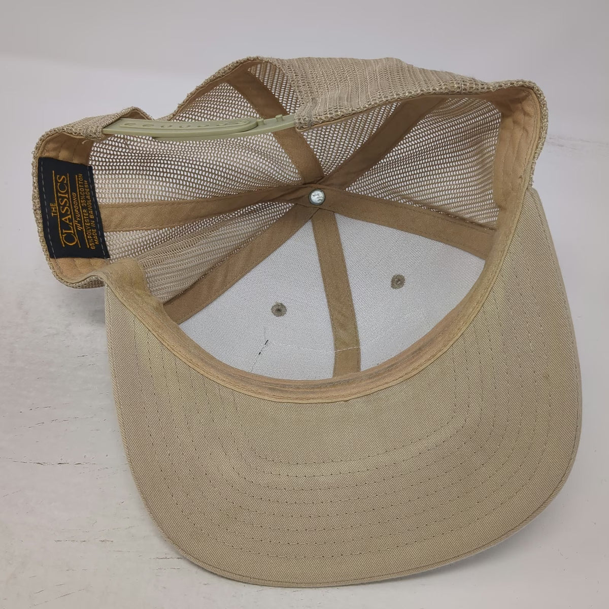 Yupoong Trucker Hat Beige One Size 10 Barrel Brewing Co Boise ID Mesh Snapback