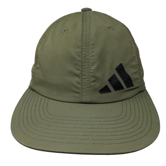 Adidas Slideback Hat Green One Size Adjustable Embroidered Aero Ready 6 Panel