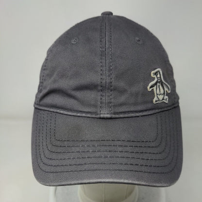 Penguin Slideback Hat Gray One Size Adjustable Embroidered 6 Panel Munsingwear