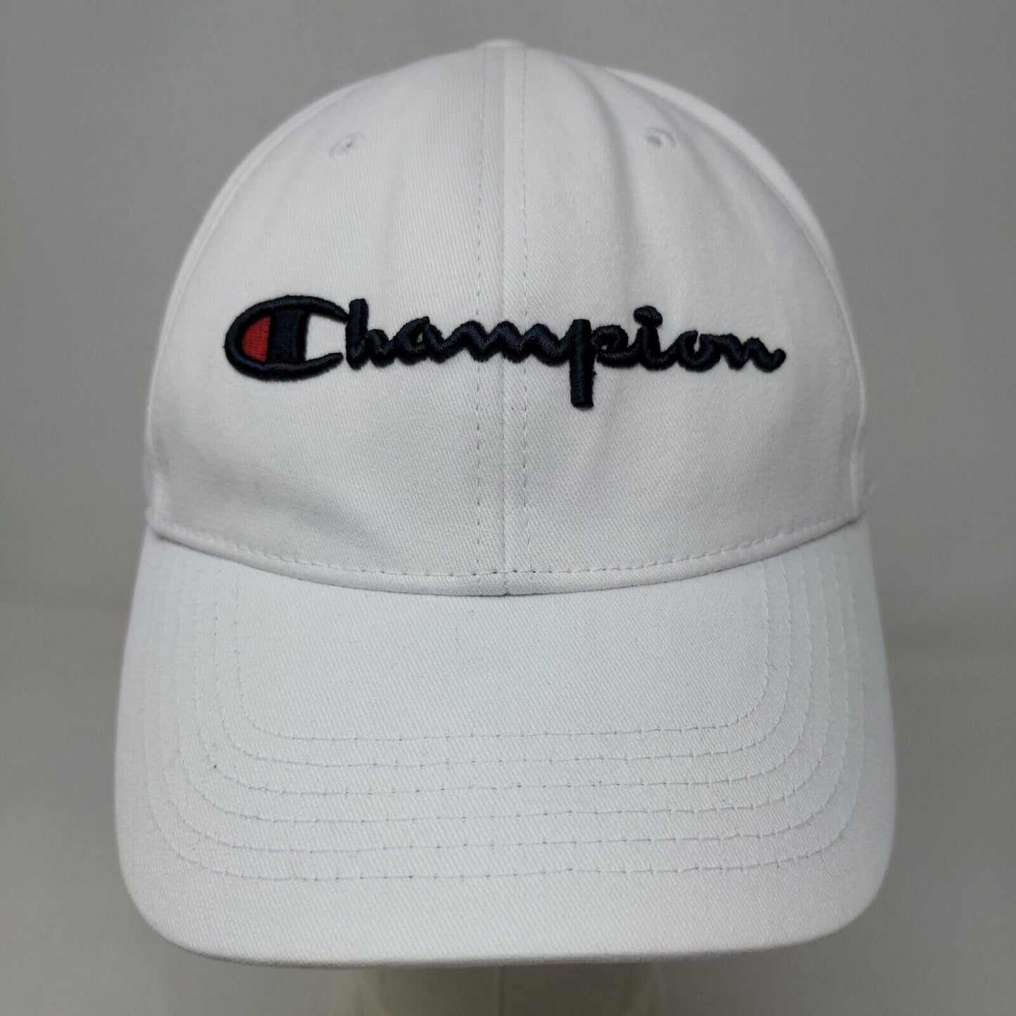 Champion Women's Slideback Hat White Size OSFM Embroidered Logo Cotton