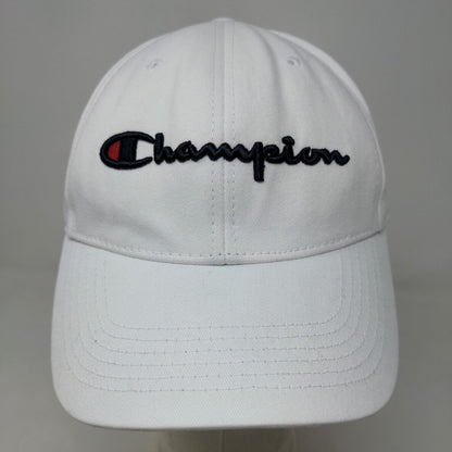 Champion Women's Slideback Hat White Size OSFM Embroidered Logo Cotton