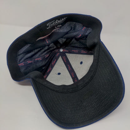 Titleist FJ Pro V1 Fitted Golf Hat Blue Large/XL Embroidered 6 Panel