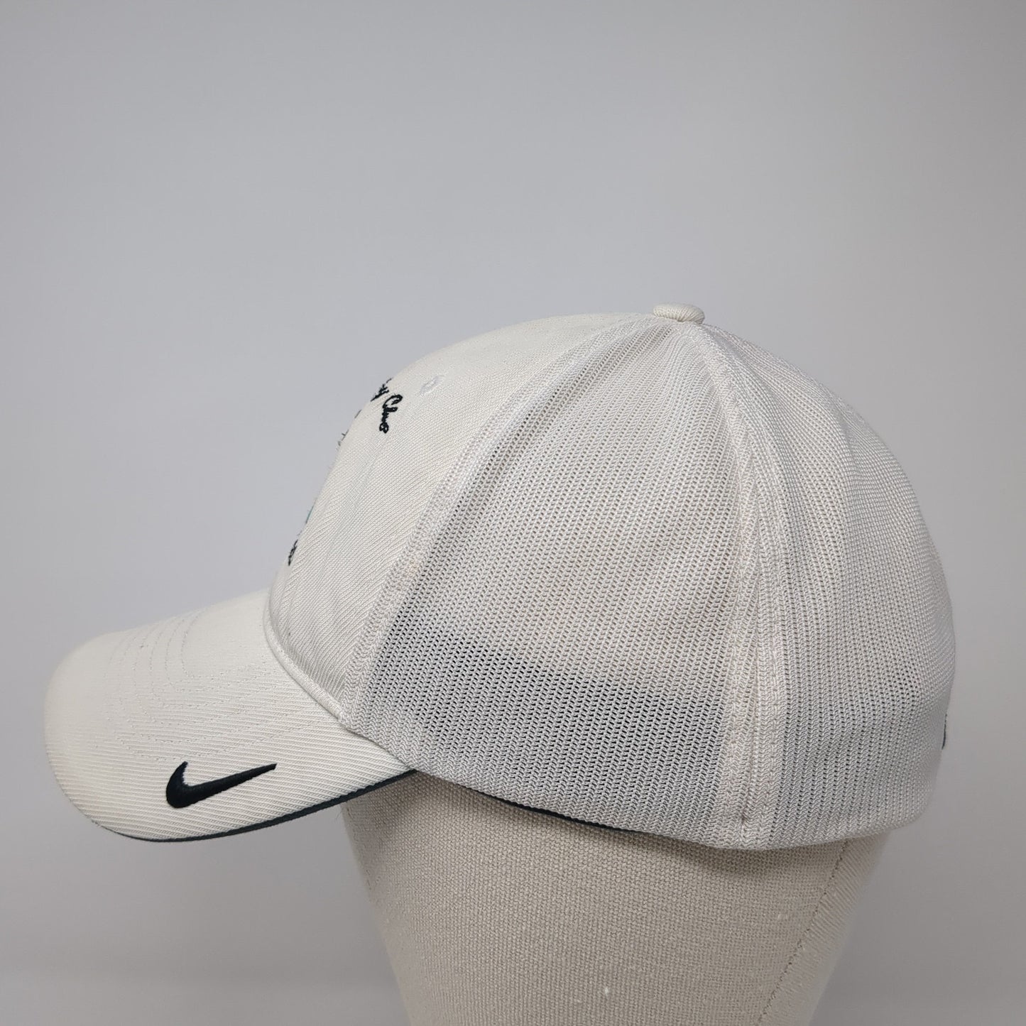 Wamego Country Club Fitted Baseball Cap White Large Embroidered Flexfit NikeGolf