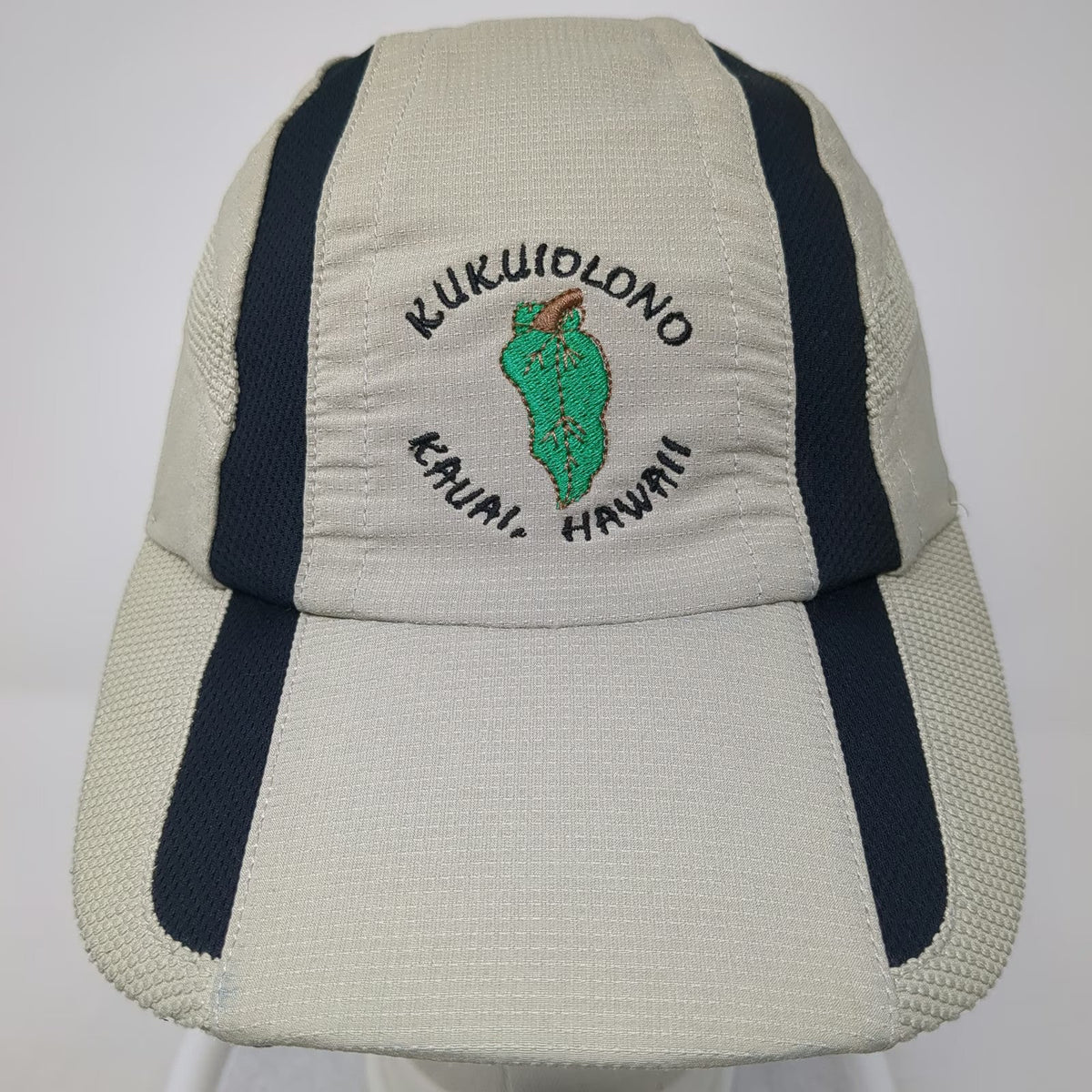Imperial Baseball Cap Beige OSFM Kauai Hawaii Kukuiolono Golf Performance Hat