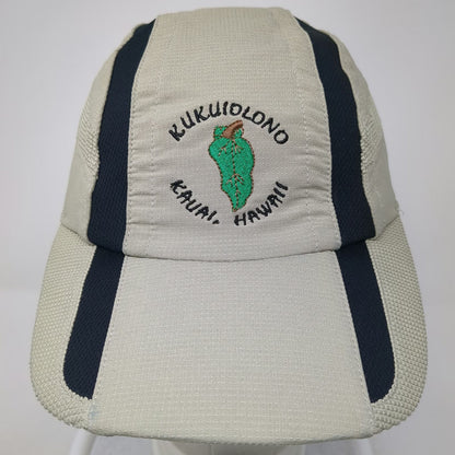 Imperial Baseball Cap Beige OSFM Kauai Hawaii Kukuiolono Golf Performance Hat