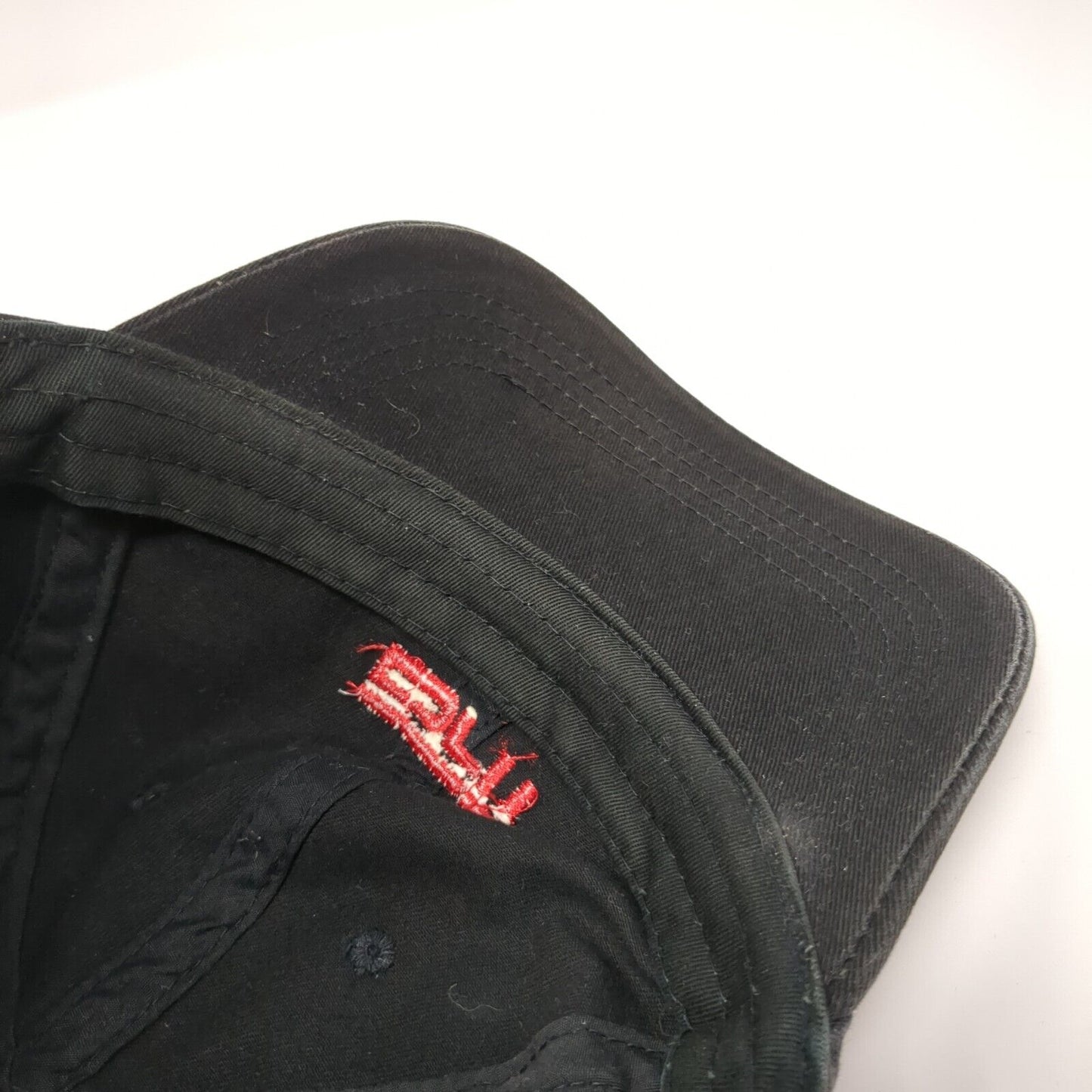 ESPN Slideback Baseball Cap Black One Size Adjustable Embroidered Legend