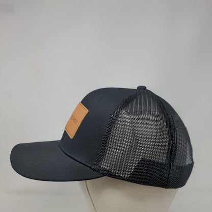 Camp Chef Snapback Trucker Hat Black OSFA Adjustable Mesh Back 6 Panel Cotton
