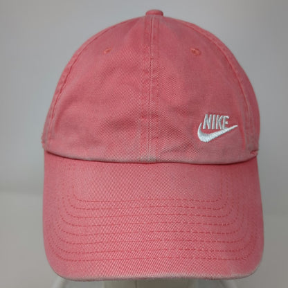 Nike Heritage 86 Baseball Cap Pink One Size Adjustable Slideback Logo Swoosh Hat