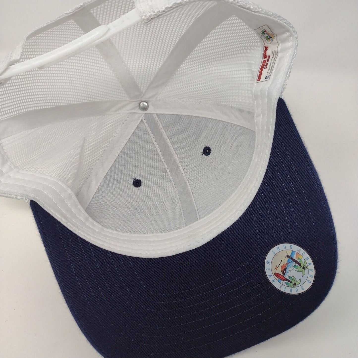 Charro Surf Snapback Trucker Hat Blue OSFA Adjustable Mesh Back 6 Panel