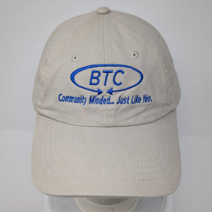 BTC Community Minded Just Like You Baseball Cap Beige One Size Adjustable Cotton