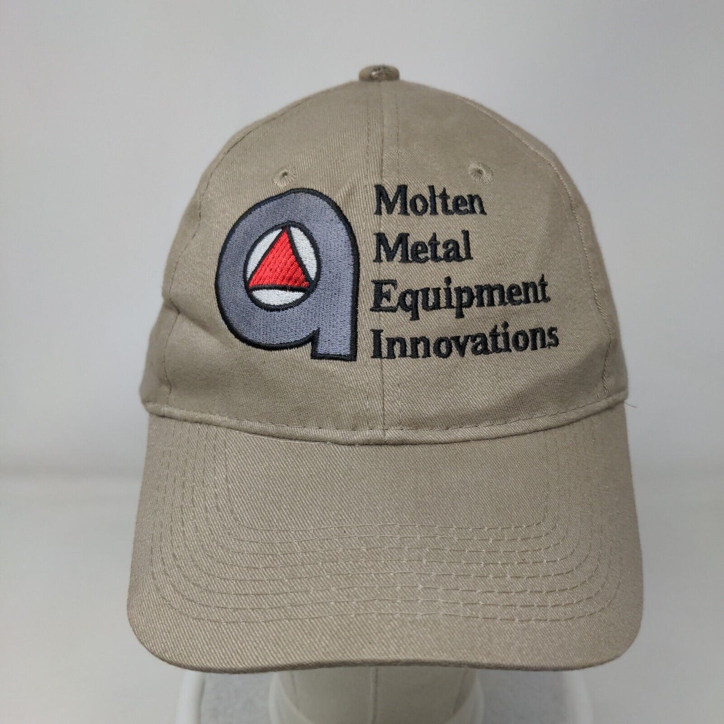 Molten Metal Equipment Innovations Strapback Hat Tan OSFA Embroidered