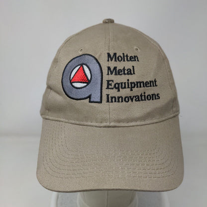 Molten Metal Equipment Innovations Strapback Hat Tan OSFA Embroidered