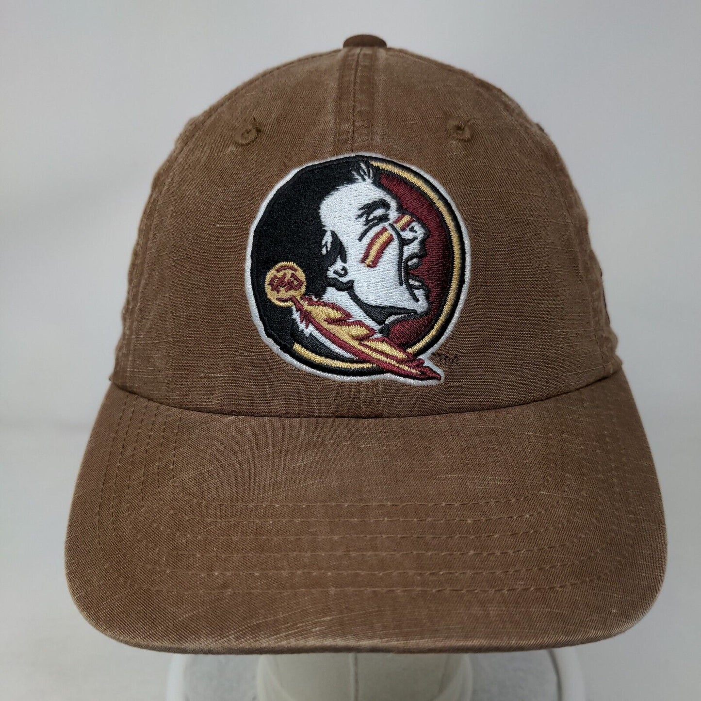 Florida State Seminoles Slideback Hat Brown OSFA Embroidered Logo NCAA TOW