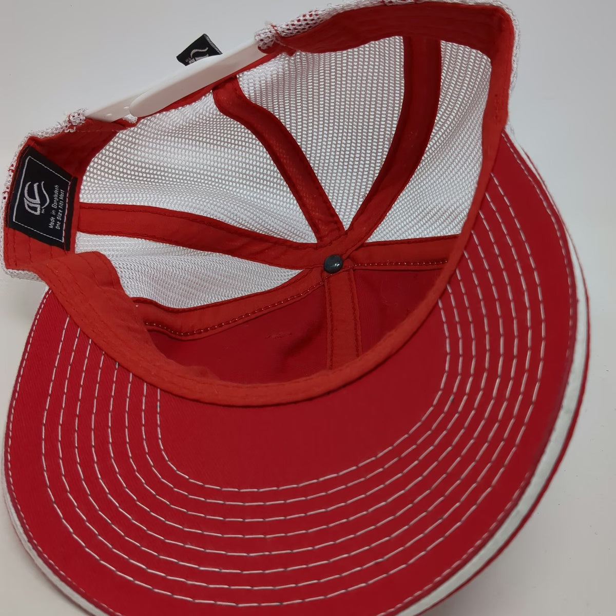 Outdoor Cap Trucker Hat Red One Size TSMT Commitment To Excellence Snapback Mesh