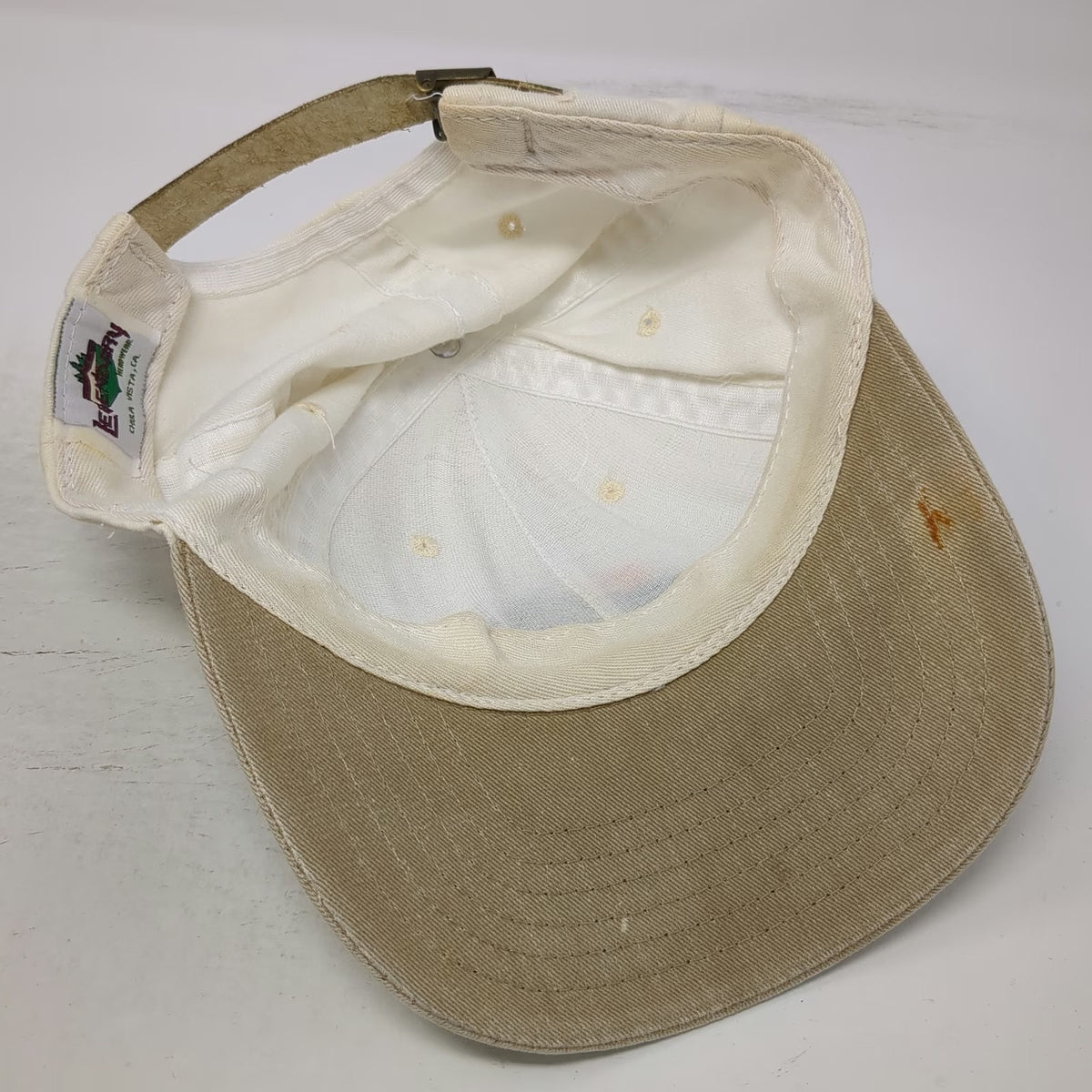 Legendary Headwear PGA West White Baseball Cap One Size Slideback Resort Hat