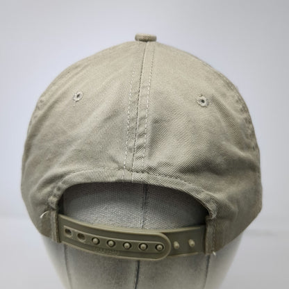 Headliner Snapback Hat Beige One Size Buffalo Peak Golf Course Union Oregon Logo