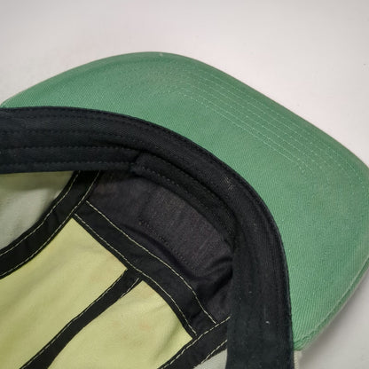 Locale 5 Panel Hat Green Yellow One Size California Republic Bear Palm Leaf