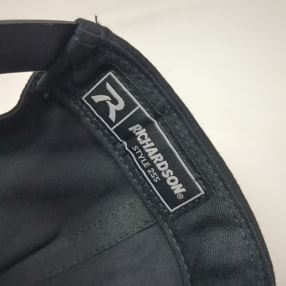 Richardson 5 Panel Black Hat One Size GMC of Beaverton Patch Blue Red Snapback