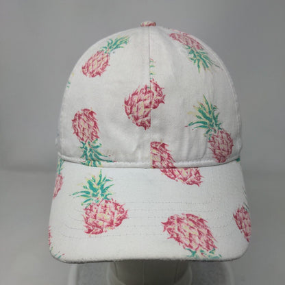 Pineapple AOP Strapback Hat Multicolor OSFM Adjustable Vent Holes
