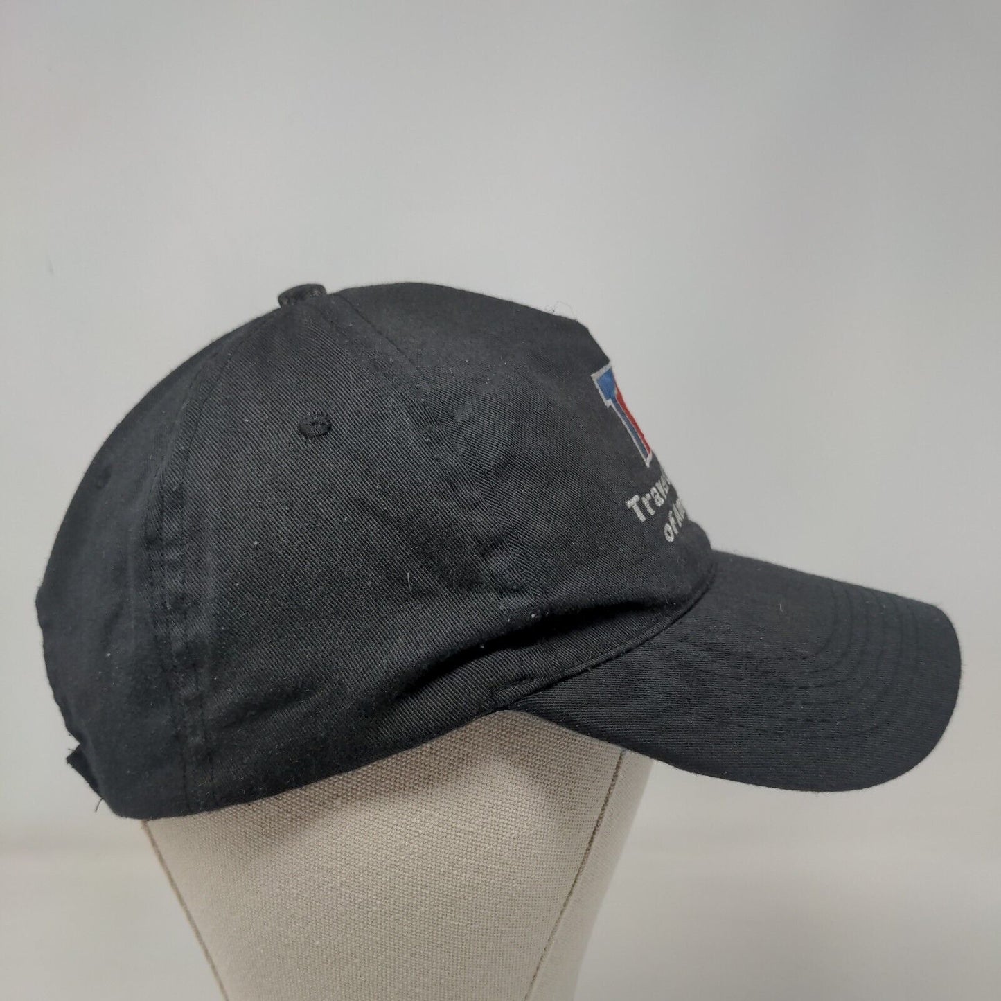 Travel Centers of America Strapback Hat Black One Size Adjustable Embroidered