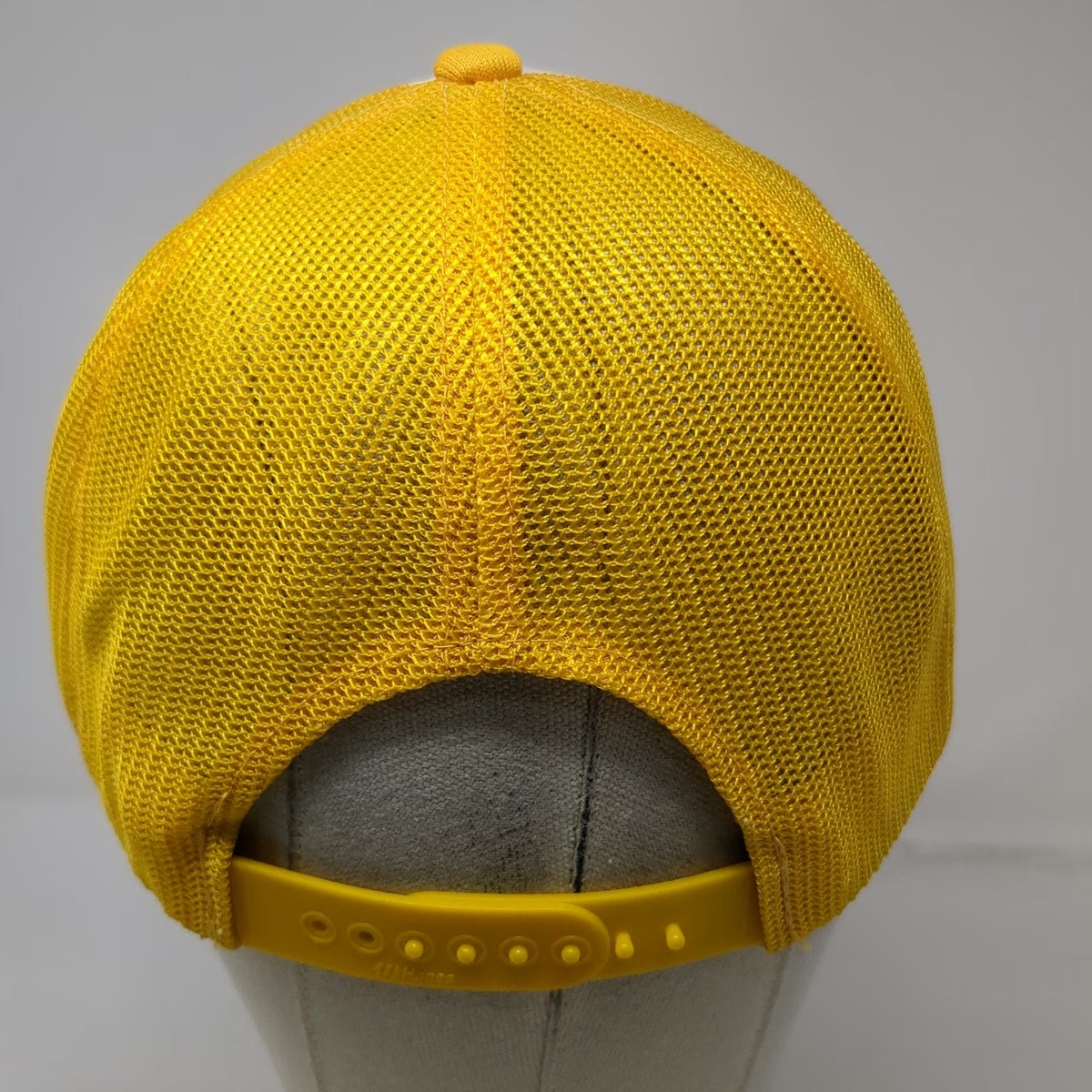 Hanes Trucker Hat Yellow One Size Snapback Mesh Valley Soil Conservation Dist
