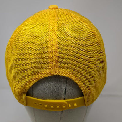 Hanes Trucker Hat Yellow One Size Snapback Mesh Valley Soil Conservation Dist