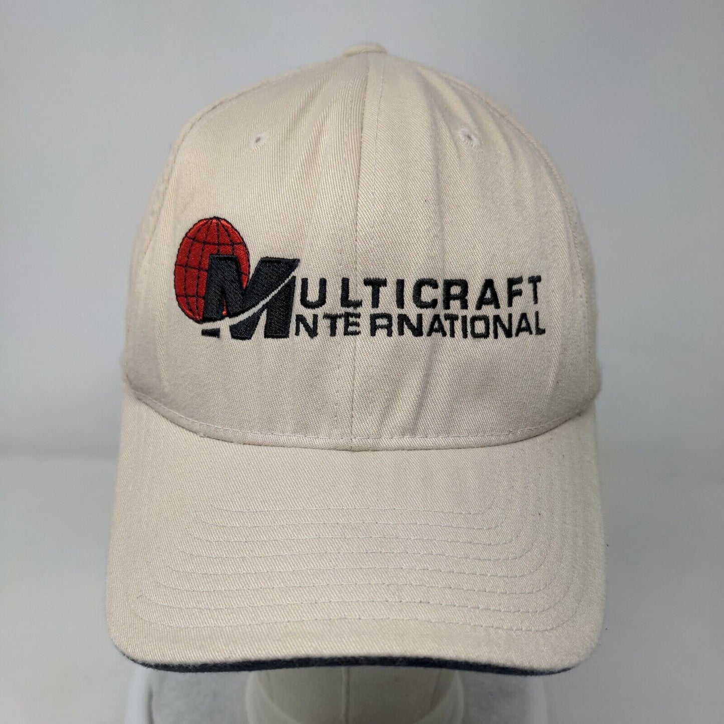 Multicraft International Fitted Hat Tan Large/XL Embroidered WearGuard
