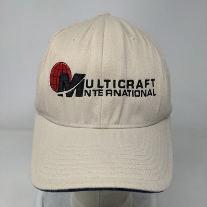 Multicraft International Fitted Hat Tan Large/XL Embroidered WearGuard