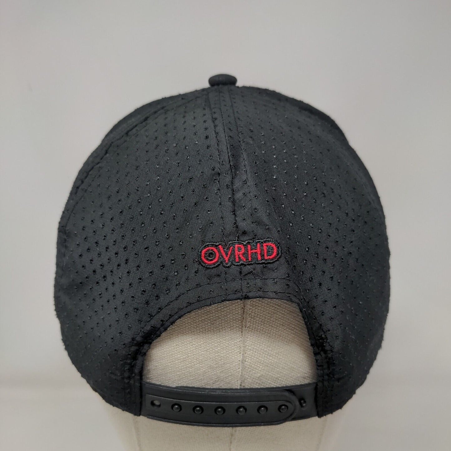 Overhead Surf Shop Snapback Hat Black One Size Adjustable Embroidered Pukka