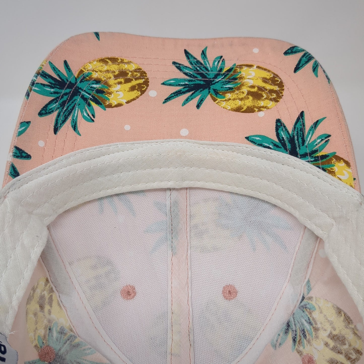 Cruise Club Strapback Baseball Cap Multicolor OS Adjustable Pineapple Print