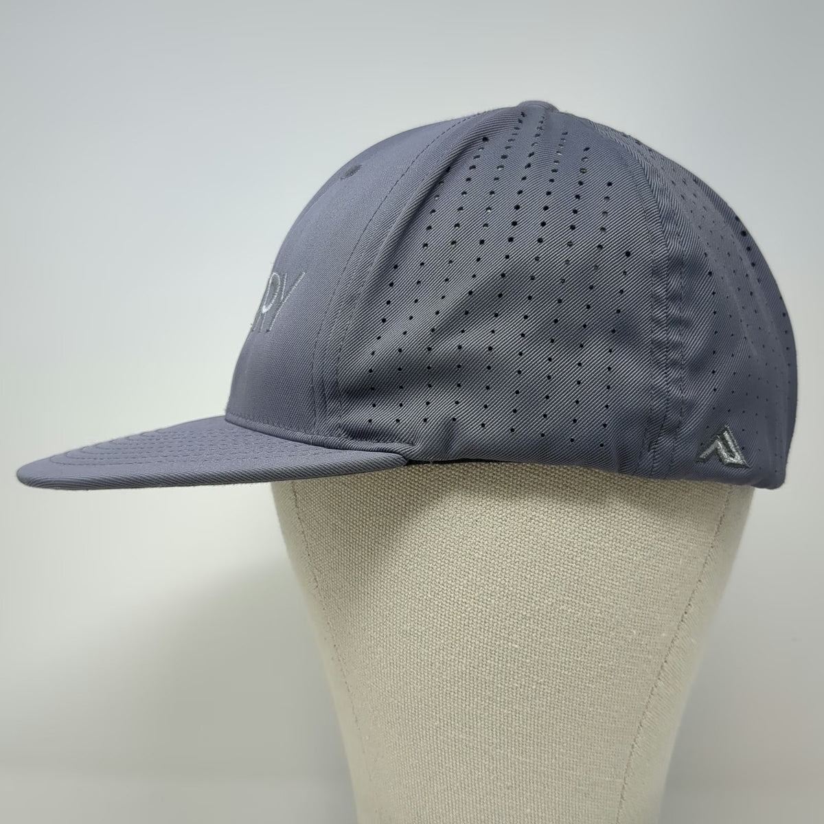 Pacific Headwear Baseball Cap Gray XL Perforated Stretch Fit Calvary Logo hat
