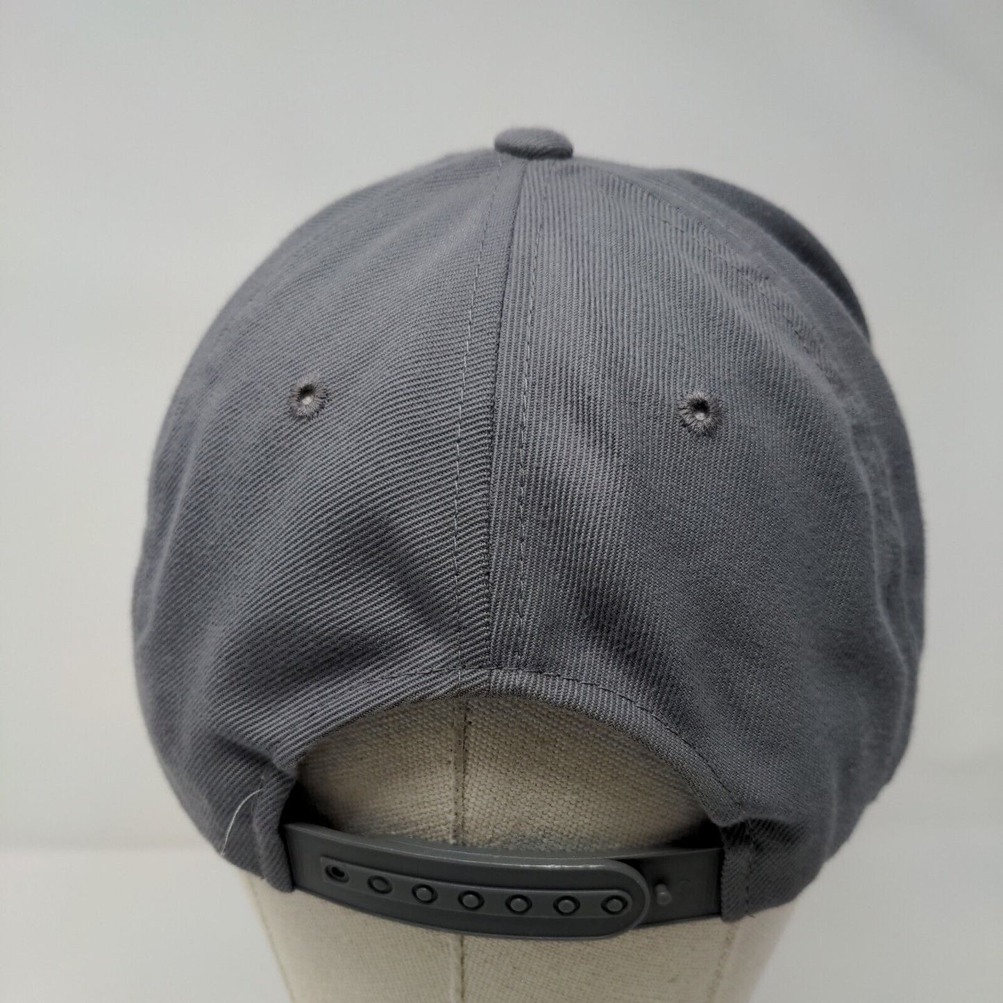 Zephyr Snapback Hat Gray One Size Adjustable Embroidered 6 Panel Blank Polyester