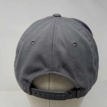 Zephyr Snapback Hat Gray One Size Adjustable Embroidered 6 Panel Blank Polyester