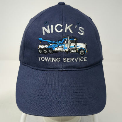 KC Caps Nick's Towing Service Truck Blue One Size Baseball Cap Hat Strapback