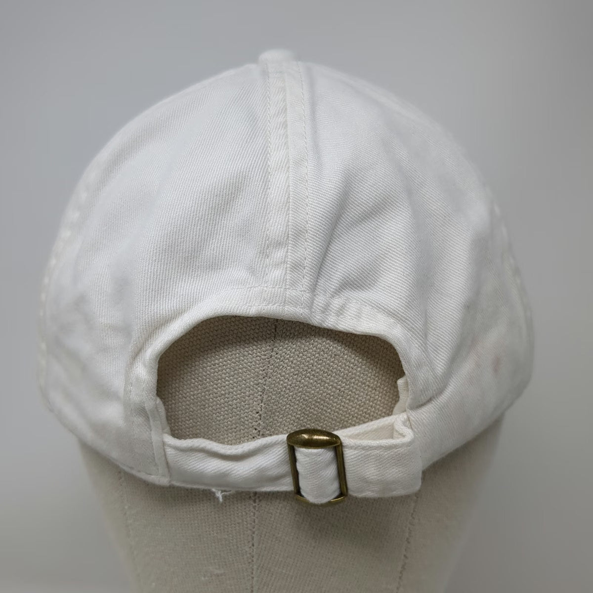 GAP White One Size Baseball Cap Slideback Hat Unstructured Cotton Plain