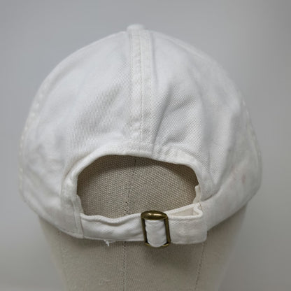 GAP White One Size Baseball Cap Slideback Hat Unstructured Cotton Plain