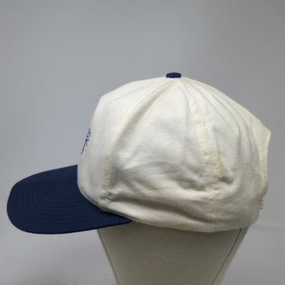 Twins Enterprise 1999 World Series MLB Snapback Hat White Blue OS Gray Vintage