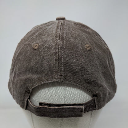 Panama City Beach Florida Est. 1909 Strapback Hat Brown OSFA Embroidered ESY
