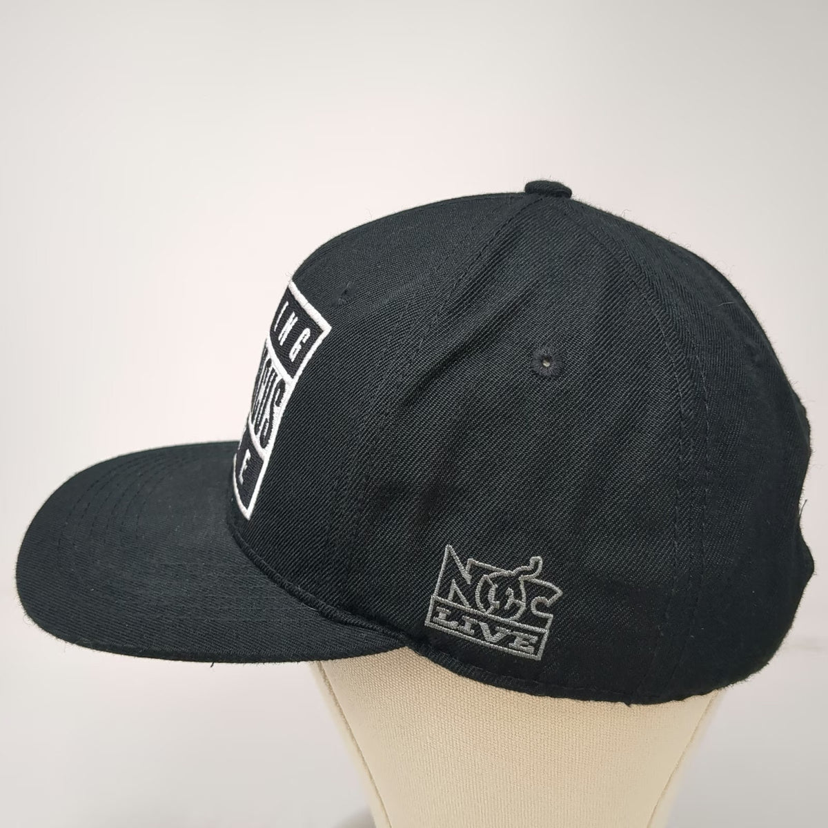 Nitro Circus Live Warning Graphic Snapback Black One Size Structured Logo Hat