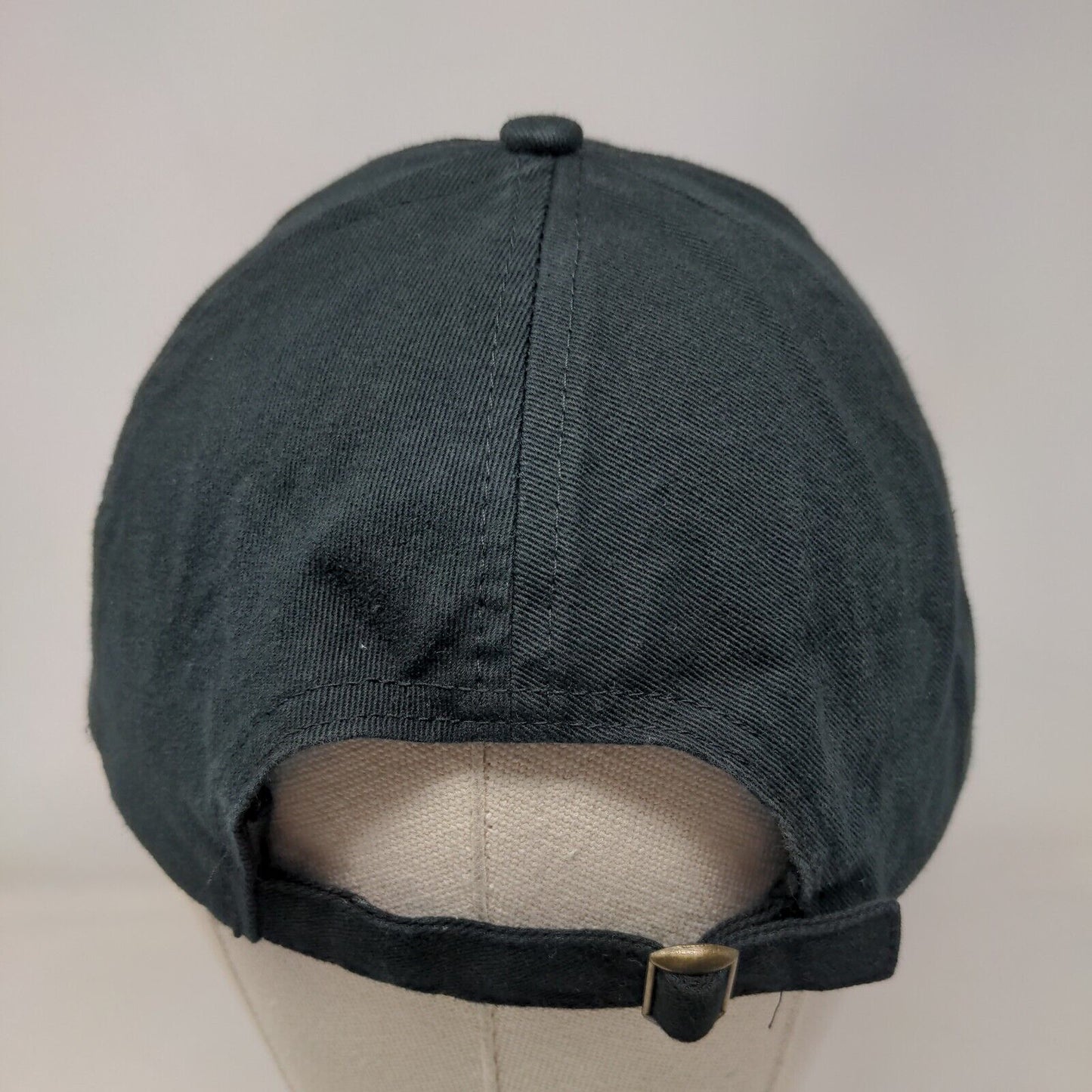 BP. Slideback Hat Black One Size Adjustable Vented Holes 6 Panel Blank