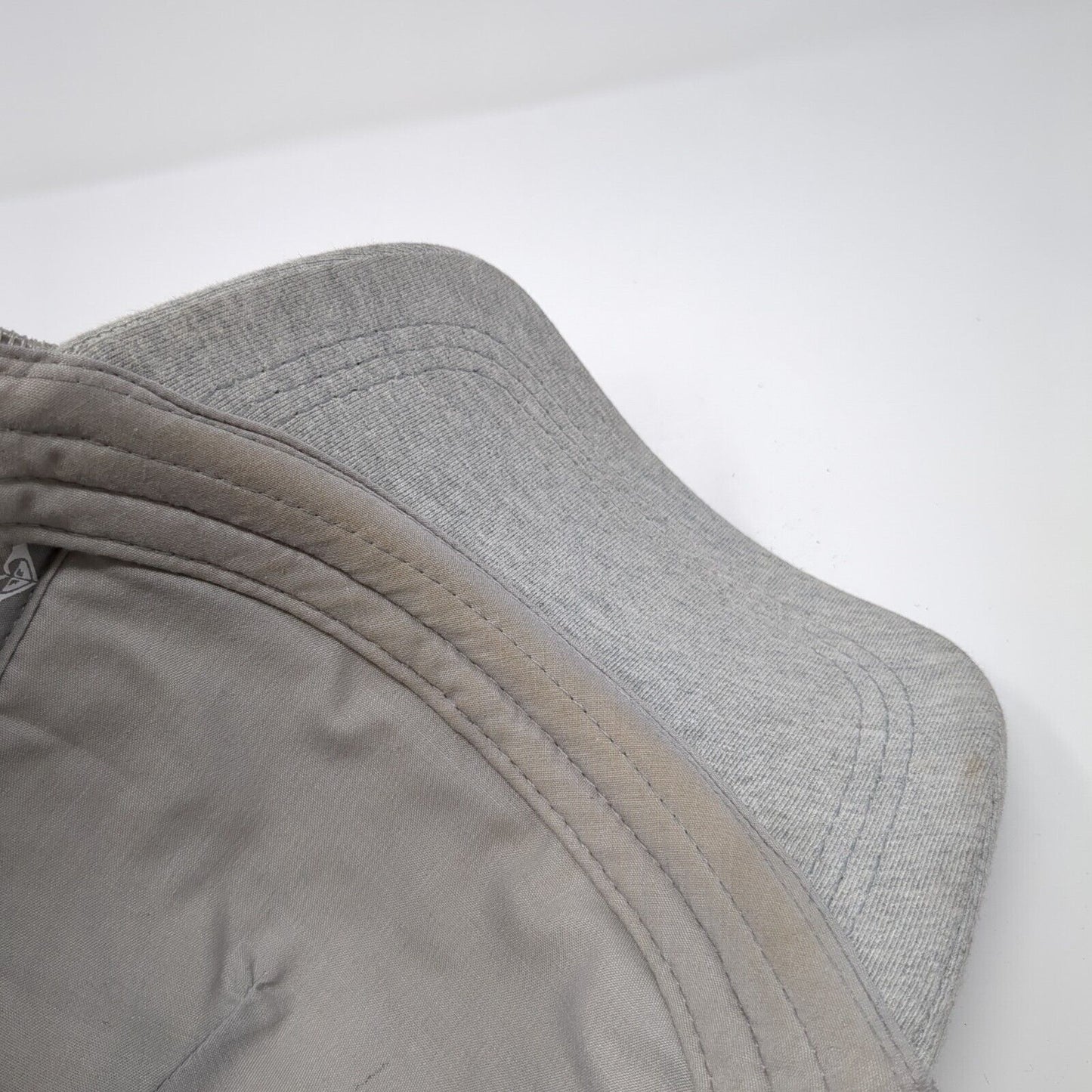 90 Snapback Mesh Back Trucker Hat Gray One Size Solid Adjustable Roxy