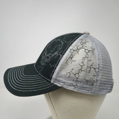 Intel Baseball Cap Black One Size Mesh Skull Molecular SSD 730 Strapback Hat