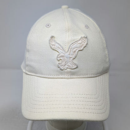 American Eagle Outfitters Baseball Cap White XL Fitted Embroidered Eagle Hat