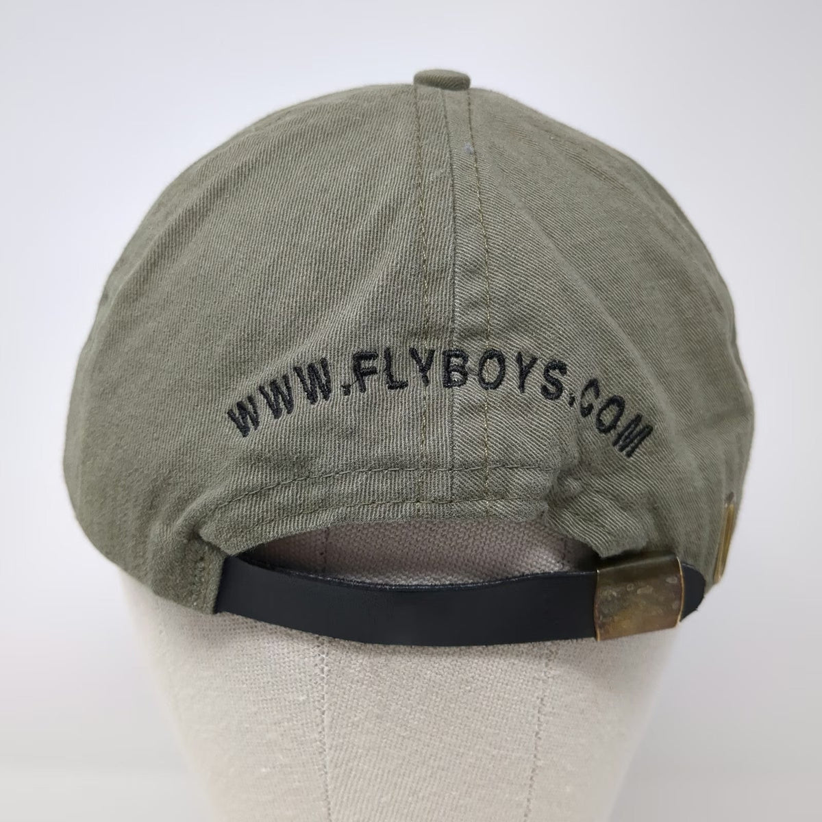 FlyBoys Gear Green Baseball Cap One Size Made USA Slideback Pilot Aviation Hat